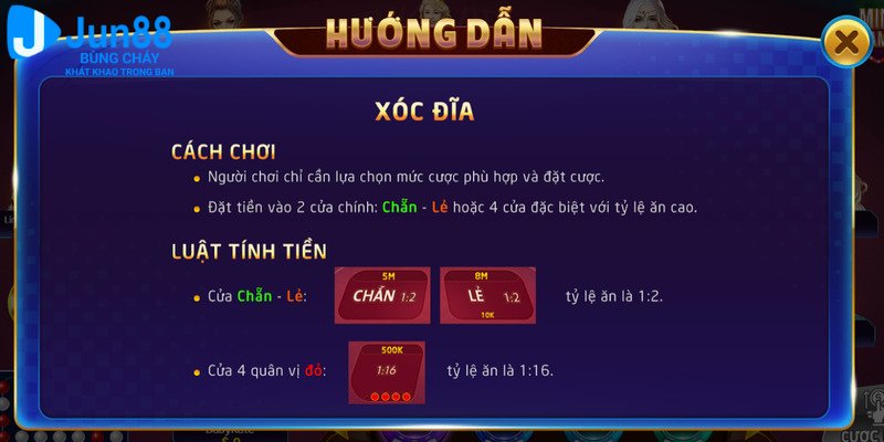 Tìm hiểu về luật chơi xóc đĩa